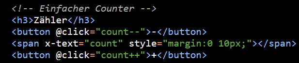 Beispielcode für einen Counter